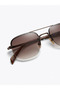 Mars Men's Pentagonal Drop Eşref Single Sunglasses, Uv Protection, Retro Vintage Design, Stylish Premium Glasses - 2