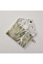 Green Leaf Patterned Multi-Purpose Mini Organizer Wallet – Card Holder, Earphone Bag – with Hook Clip - 2