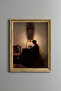 Woman Reading a Book - Vintage Patterned Painting - Fine Model