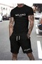 Unisex Oversize Shorts Set Short Sleeve T-Shirt Comfortable Fit Summer Casual Sports