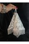 Premium Luxury Design Albanian Handkerchief Bridal Handkerchief with Three-Dimensional Flowers
