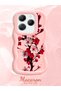 Infinix Hot 40 Pro Compatible Case Camera Protective Pink Silicone Couple Phone Case Floral Pattern - 2