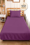 Purple Quilted Youth Room Single Pique Set - Plain Modern Plum 160X220 cm Quilted Bedspread