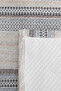 Geometric Striped Gray Young Room Single Pique Set-Bohemian Blue 160X220 cm Quilted Bedspread - 7