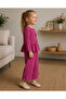100% Cotton Fuchsia Snap Closure Muslin Baby Set - 4
