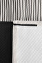 Black Geometric Youth Room Single Pique Set - Modern Striped 160X220 cm Quilted Bedspread - 7