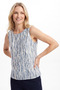 Women's Thick-Strapped 100% Cotton Blouse - Available in Various Color Options/Comfortable and Stylish Design - 4