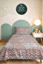 Geometric Tile Young Room Single Pique Set - Modern Gray 160X220 cm Quilted Bedspread