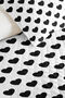 Black Heart Patterned Teen Room Single Decorative Pique Set - 160X220 cm Quilted Bedspread - 3