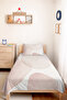 Geometric Powder Young Room Single Pique Set - Modern Beige 160X220 cm Quilted Bedspread - 6