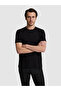 Black Regular Fit Cotton Blend Crew Neck T-Shirt 50324374-Vr046