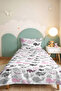 Pink Whale Children's Room Single Pique Set-Marine Black and White 160X220 cm Quilted Bedspread - 5