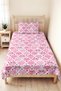 Pink Kitten Patterned Girl's Pique Set - Cute Flower Heart Baby Room Bedspread - 160X220 cm - 4