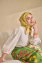 وشاح من الحرير المزخرف بنقشة التويل 11520 - 3