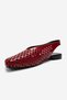 Delizia Red Patent Leather Genuine Leather Closed-Front Laser Cut Women's Sandals - 6