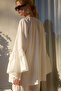 Oversize Tunic and Pants Set with Volan Sleeves - 4