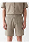 Xside Khaki Relax Fit Krinkle Men's Shorts - 3