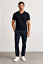 V-Neck Men's T-Shirt Ss2300036-Black