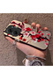 Poco X7 Pro Compatible Silicone Edge Hard Back Case Couple Phone Case with Floral Pattern - 2