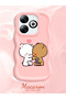 Infinix Hot 40I Compatible Case Camera Protective Pink Silicone Couple Phone Case Cute Pattern - 2