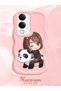 Vivo Y29S Compatible Case Camera Protector Pink Silicone Couple Phone Case Panda Pattern - 2