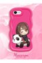iPhone 7 Compatible Case Camera Protector Red Silicone Couple Phone Case Panda Pattern - 2