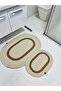 Wicker, Jute, Kilim, Doormat, Kitchen Rug, Bathroom Mat, Carpet, Floor Mat, Set of 2 Oval - 2