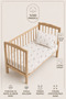 100% Cotton Mother's Side - Park Bed Ballerina Rabbit Patterned Baby Elastic Sheet Set - 2 Pillowcases 60X120 / 70X120 / 70X110 - 4