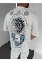 White Be Good to Yourself Premium Oversize Embroidered T-Shirt - 2