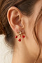 Red Rose Model Design Earrings - 2
