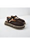 Women's Genuine Suede Perforated Sandals