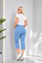 Women's Elastic Waist Capri - 5