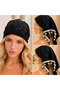 Floral Embroidered Textured Bandana Scarf |   Cotton Bohemian Summer Hair Bandana with Dangle Seashell Lace Detail - 2