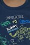 بدلة بيجامة للأولاد باللون الأزرق من Blue Guide To Dinos بأكمام طويلة RP3861-C-V1 - 3