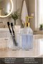 Bodrum 2Nd Glass Liquid Soap Dispenser & Glass Toothbrush Holder Transparent |   Decorative Bathroom Accessory Bathroom Organizer Home Hotel Premium Glass Bathroom Organizer Decorative Stylish Gift Glass Home Decor Luxury Bathroom - 6