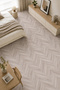 Premium Self-Adhesive Wood Herringbone Parquet Look Pvc Floor Wall Cabinet Covering - 3
