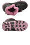 Black-Pink Furry Velcro Girls' Boots 2082 P - 5