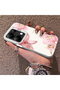 Poco M6 Pro 4g Compatible Silicone Edge Hard Back Case Couple Phone Case with Floral Pattern - 2