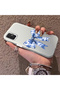 Samsung Galaxy A51 Compatible Silicone Edge Hard Back Case Couple Phone Case Bow Tie Patterned - 2