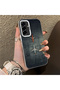 Samsung Galaxy A36 5g Compatible Silicone Edge Hard Back Case Couple Phone Case with Airplane Pattern - 3