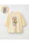 Girl's Capybara Coco Fresh Back Printed Cotton T-Shirt - 3
