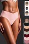 . 5-Piece Low Waist Laser Cut Ultra Flexible Comfortable Women's Sports Fitness Daily Panties Set - 4