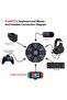 محول لوحة مفاتيح وماوس مع إضاءة LED لأجهزة PS4/PS3/Xbox One/Xbox 360/Switch - 7