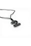 Chrome Eye of Horus Figured Unisex - Adjustable Egyptian Mythology Medallion with Oil Cotton Cord - 4