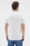 White-Blue Polo Collar Pique Short Sleeve Slim Fit 100% Cotton T-Shirt 1011260171 - 5