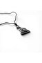 Egyptian Cat Bastet Figured Chrome Unisex Necklace - Adjustable Ethnic Pendant with Oiled Cotton Cord - 4