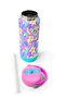 Pink Yellow Lavender Camouflage Patterned Folding Steel Thermos with Spout 650 ml 38301 - 5