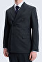 Black Regular Fit Double Breasted Classic Suit - 5