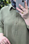 Women's Clothing Large Size Modal Cupra Shirt Collar Buttoned Dress - 4