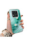 Redmi Note 14 Pro 5g Compatible Silicone Edge Hard Back Case Couple Phone Case with Floral Pattern
